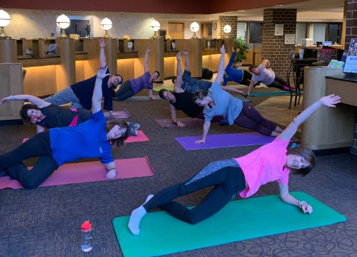 Toning in 30 in our lobby