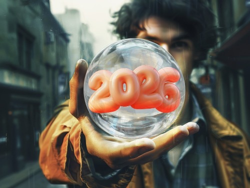 Crystal ball with 2026 inside
