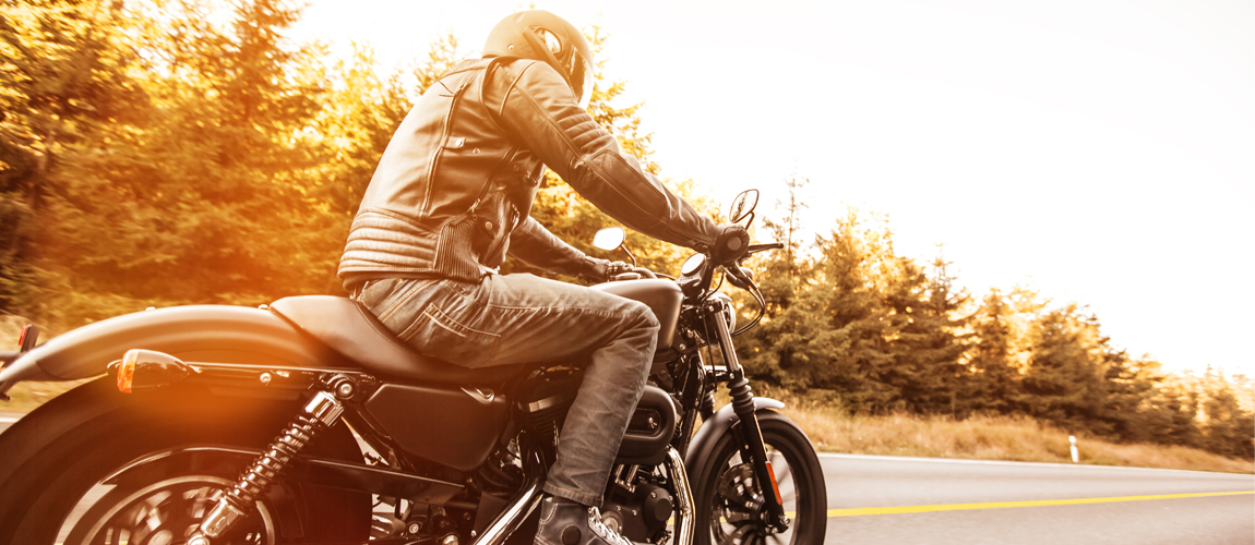 person riding motorcycle