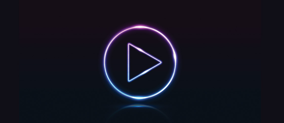 Image of a media play button