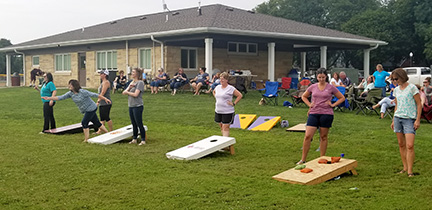 Citizens Recess After Work, beanbag tournament