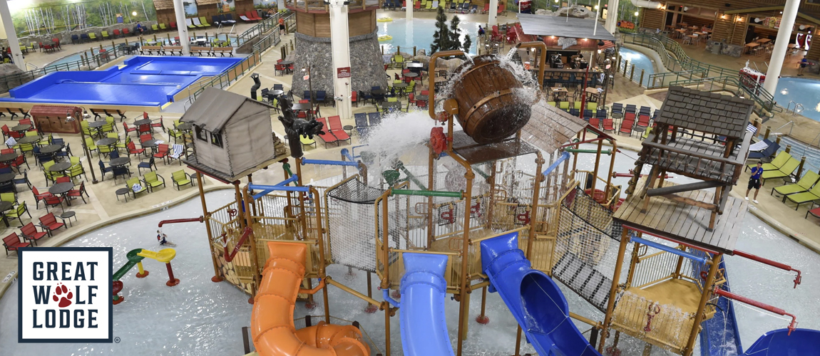 photo of the inside of Great Wolf Lodge in Bloomington, MN