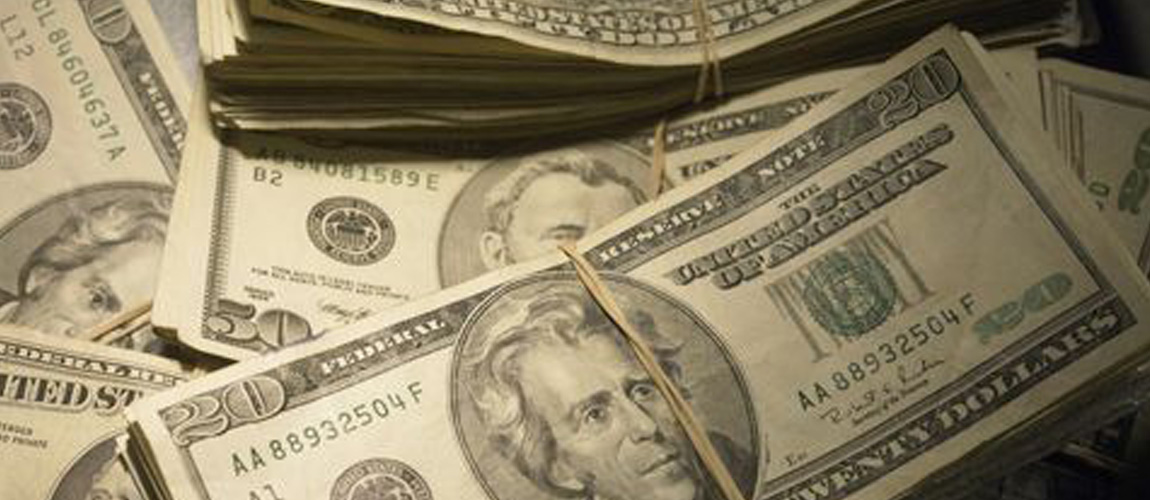 stacks of money