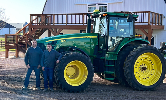 Ag Lenders with a tractor