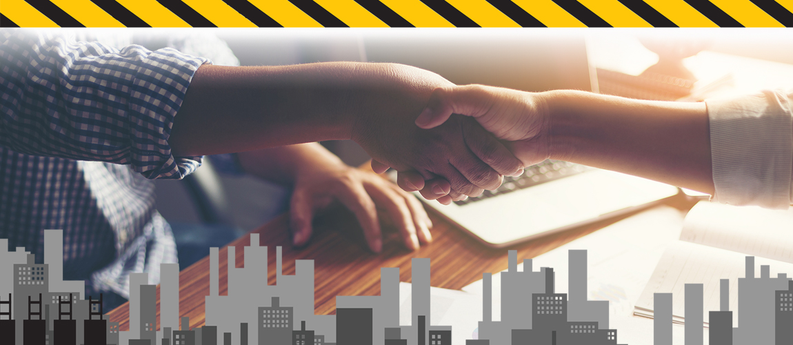 Business people shaking hands. Let's Build a Relationship