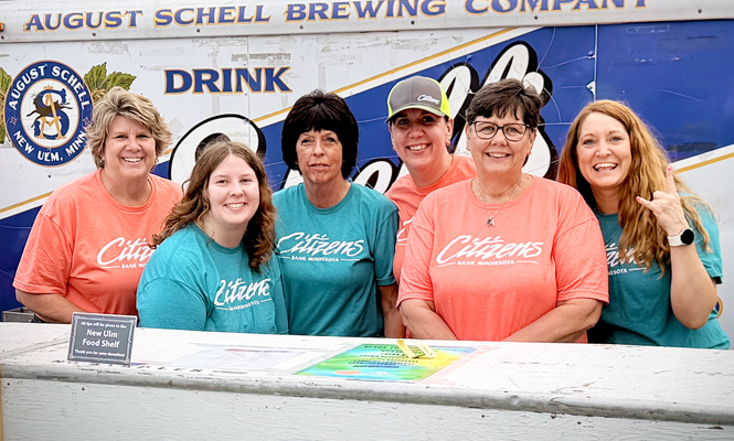 Citizens staff volunteering at the fair