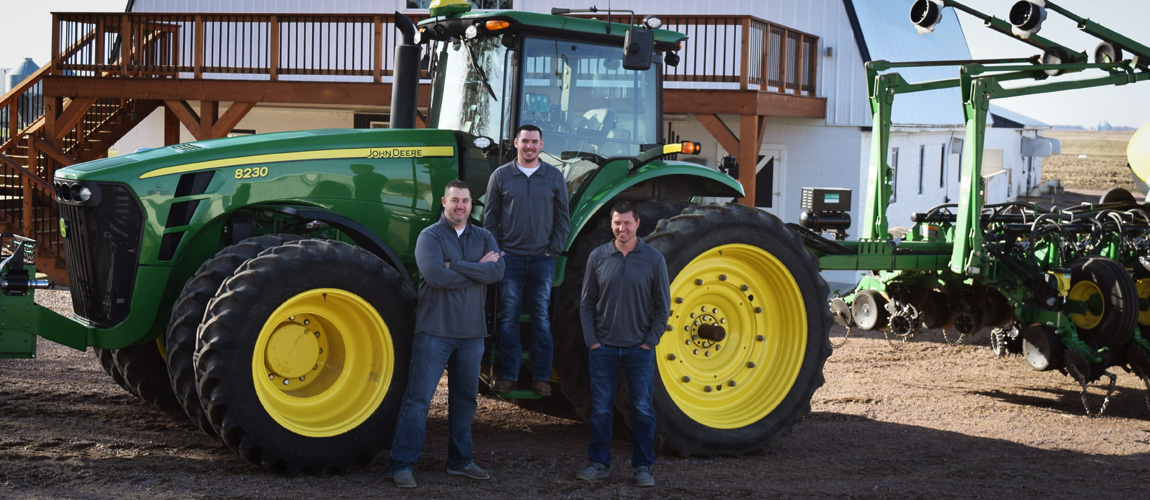 Lafayette ag lenders with a tractor